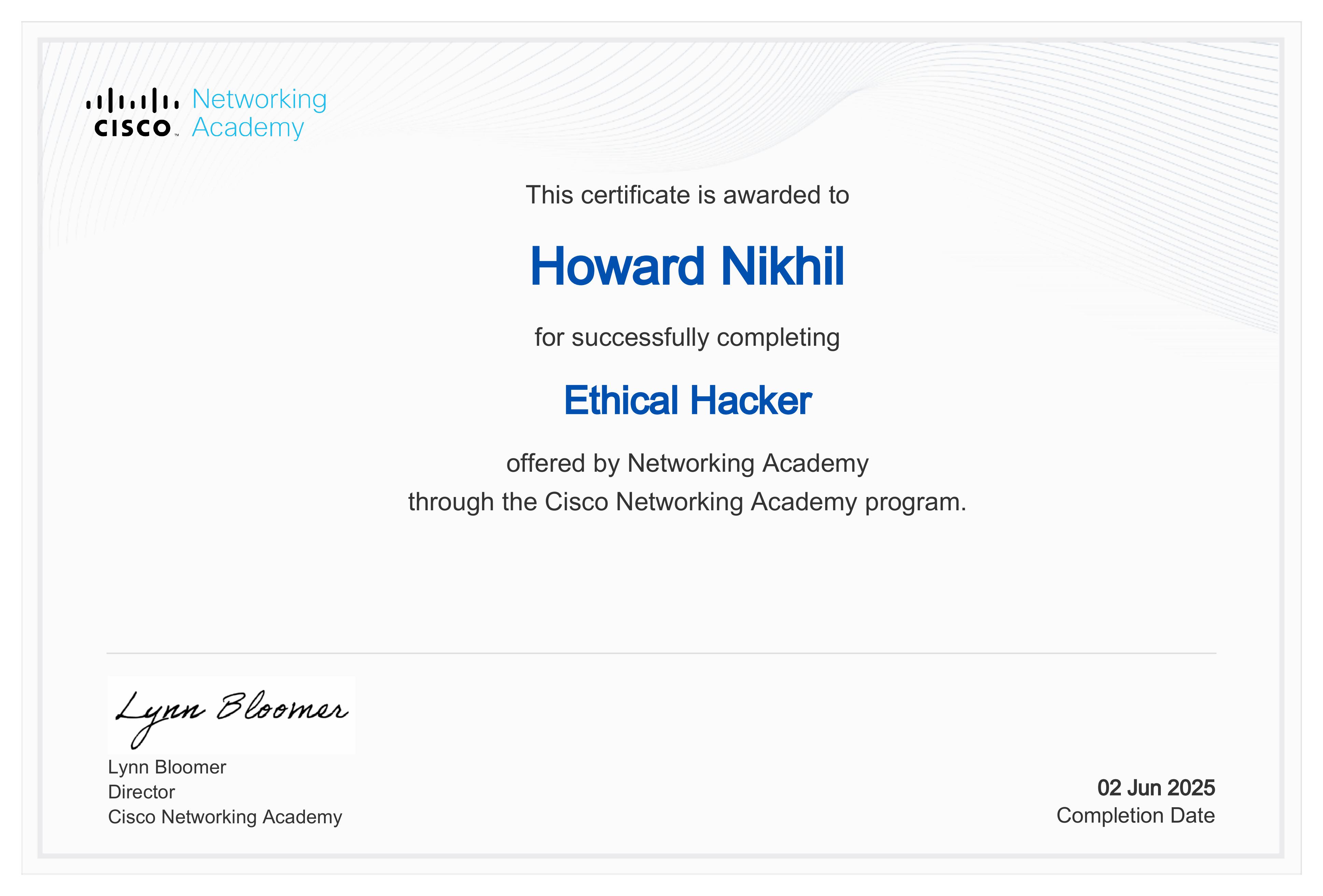 Cisco Certificate